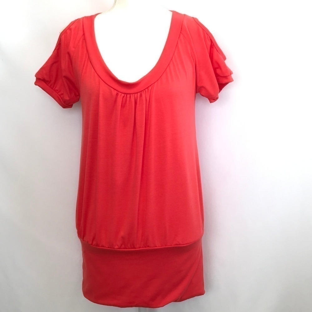 *4/$20* R.J Story Red Cold Shoulder Mini Dress